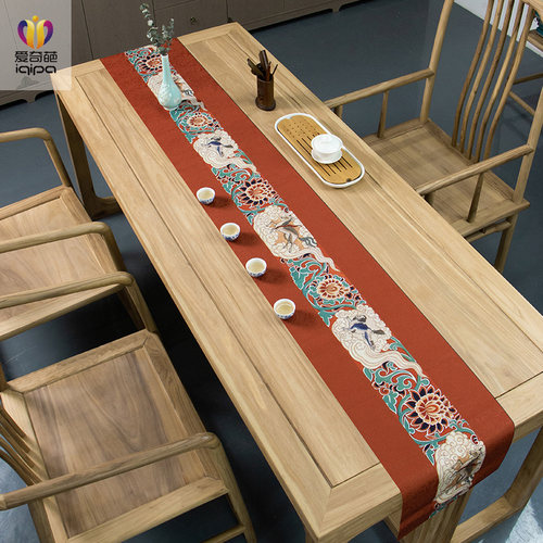 敦煌防水加厚新中式茶席桌旗