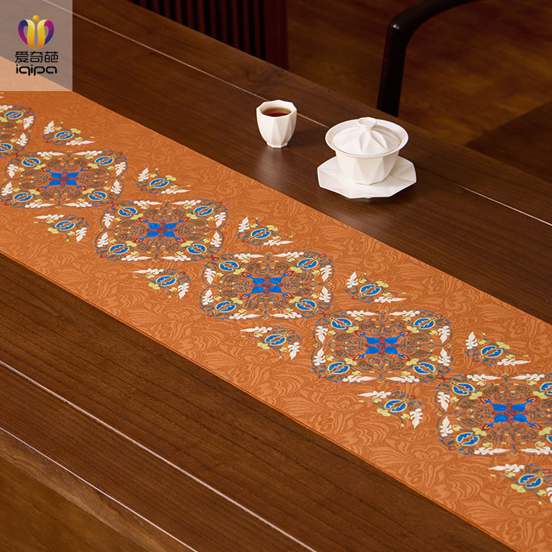 爱奇葩 原创敦煌葡萄中式防水桌旗茶席高端茶桌垫布茶几茶台桌布,居家布艺,桌旗,淘宝优惠券,粉丝福利购,淘宝优惠卷