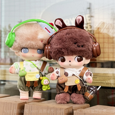 可爱背带裤换装dimoo搪胶公仔