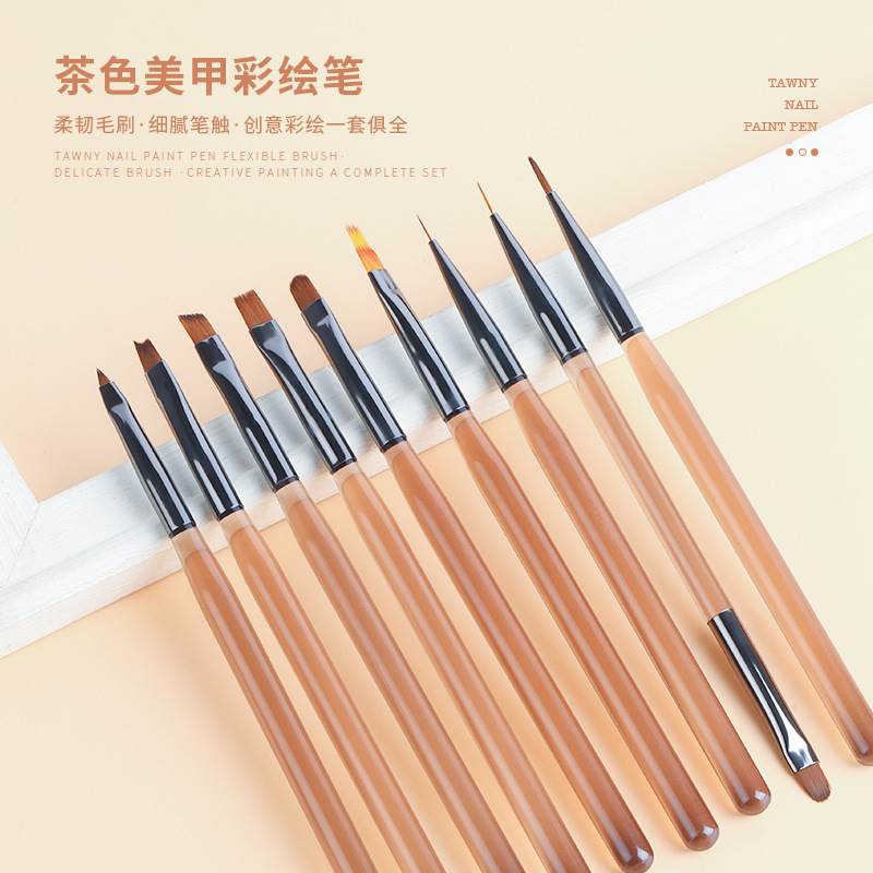 日式美甲笔刷子套装扫扫笔双头建构笔光疗彩绘拉线笔渐变笔