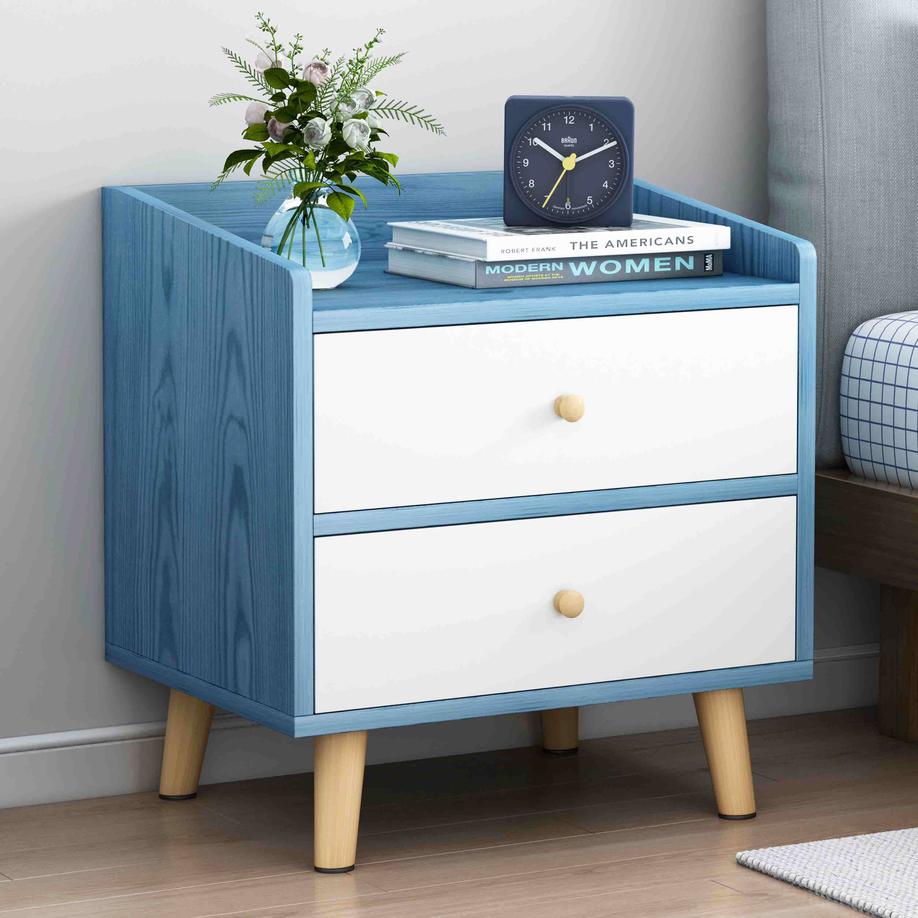 北欧床头柜迷你置物架简约现代小型简易卧室收纳床边小柜子储物柜