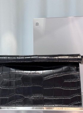 jacquemus日式短款真皮质感女士三折钱包大容量新款多功能零钱袋