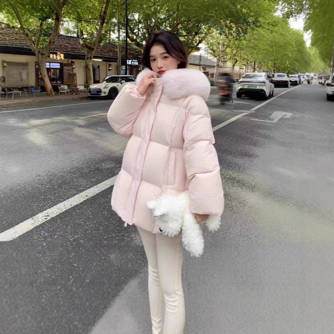 网红同款2025年新款小个子连帽加厚羽绒服女90白鸭绒时尚短款外套,女装/女士精品,羽绒服,淘宝优惠券,粉丝福利购,淘宝优惠卷