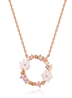 小雏菊仙气森系贝母轻奢锁骨链