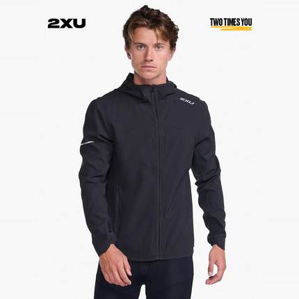 2XU Aero系列男士外套拉链防风运动夹克百搭轻便透气简约舒适夹克