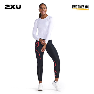 2XU Motion系列女士室内健身户外出游跑步外穿中腰紧身压缩长裤