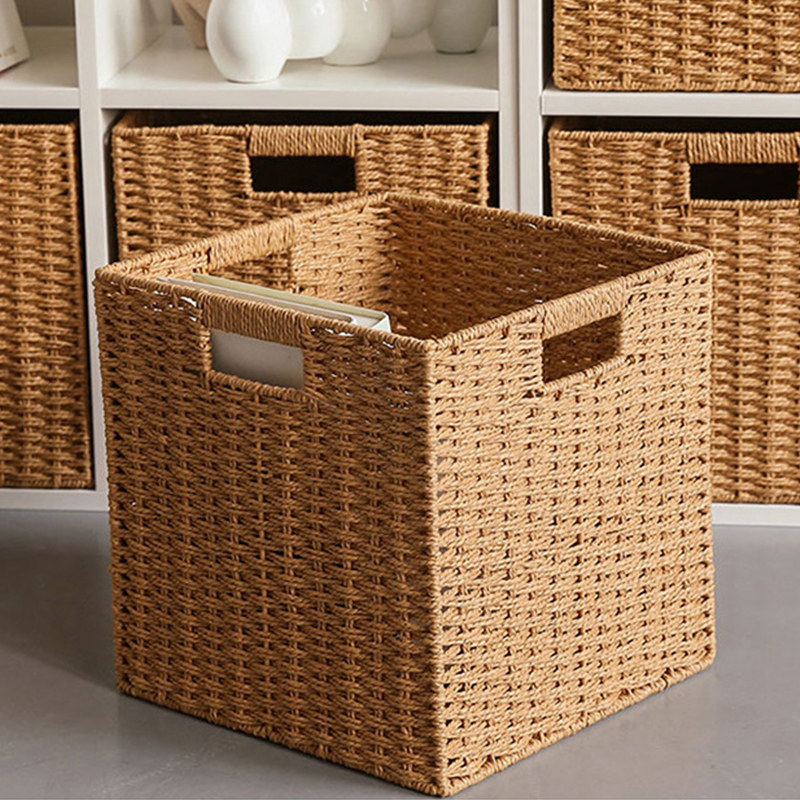 格子柜收纳框简约编织正方形整理箱家用玩具零食杂物居家储物盒子,住宅家具,其它柜类,淘宝优惠券,粉丝福利购,淘宝优惠卷