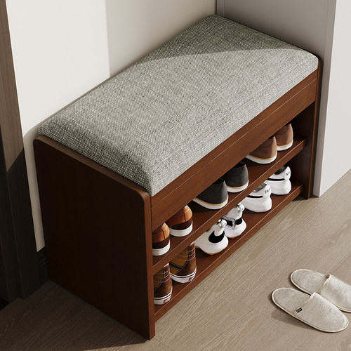 昇级实木换鞋凳家用门口