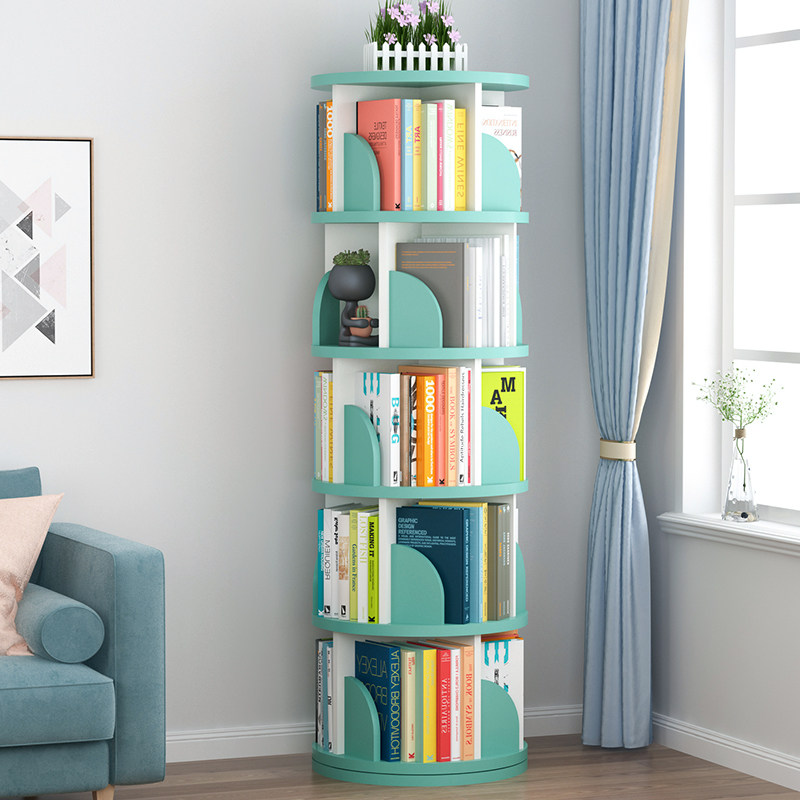 儿童旋转书架置物架多层收纳架立式圆形阅读展示柜360度转角书柜,住宅家具,书架,淘宝优惠券,粉丝福利购,淘宝优惠卷