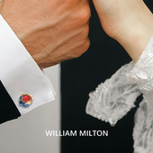 MILTON好运锦鲤设计感袖 扣男士 轻奢礼物定制袖 WILLIAM 口钉礼盒装