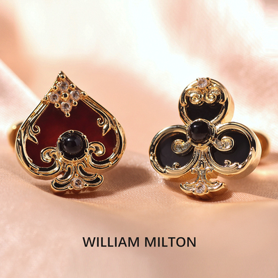 WILLIAMMILTON皇家扑克袖扣男士