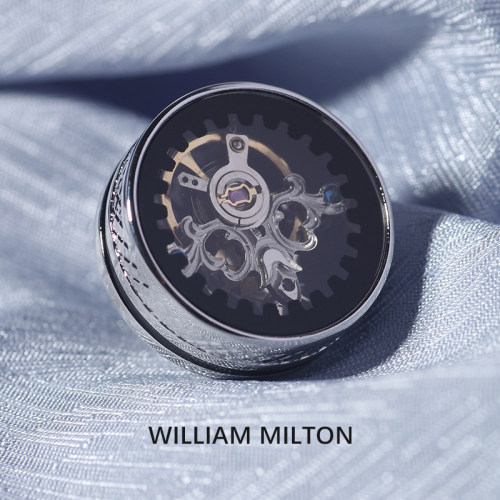 WILLIAMMILTON银色陀飞轮胸针