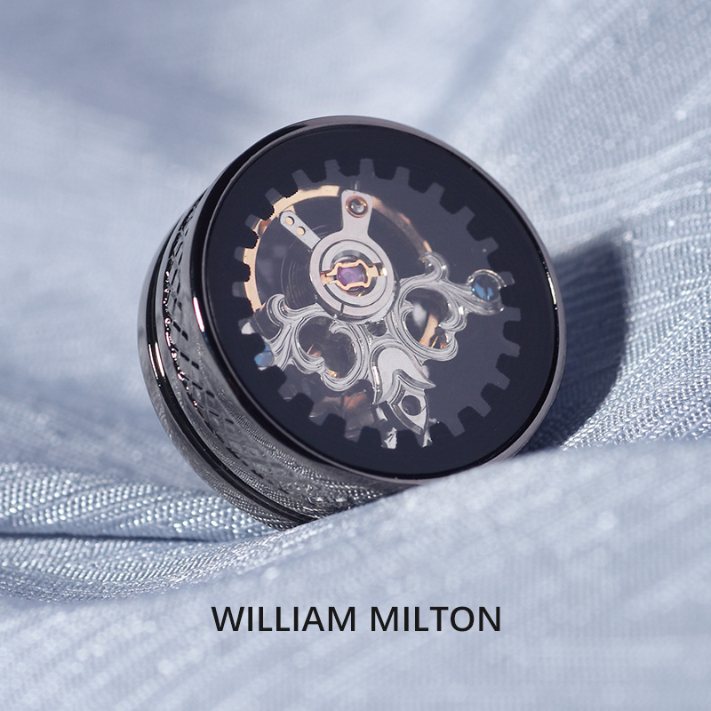 WILLIAMMILTON枪色陀飞轮胸针