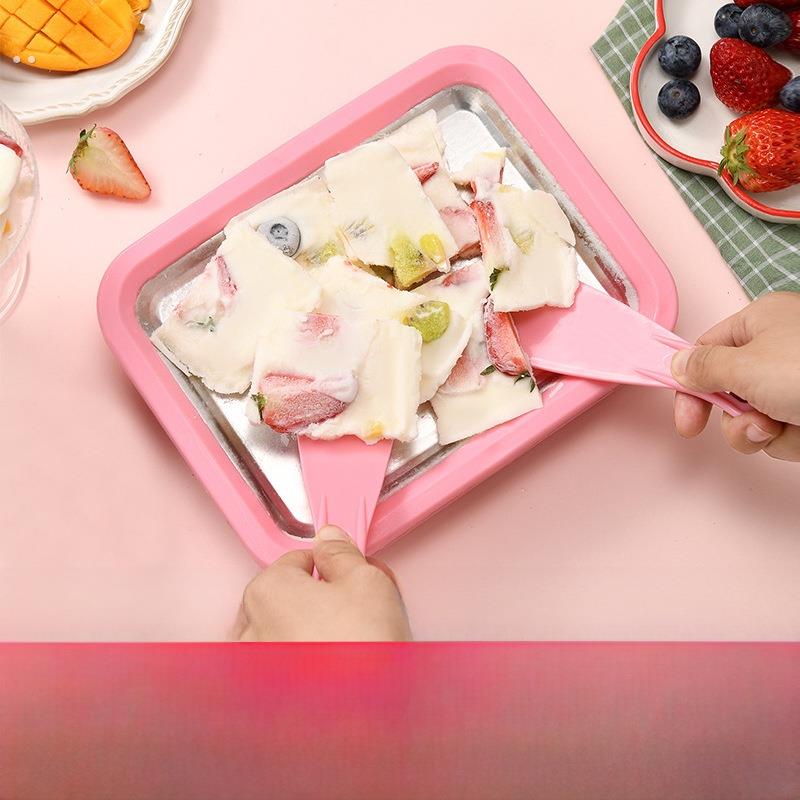 儿童炒酸奶机器家用自制小型炒冰机抄迷你免插电夏日小孩玩具工具