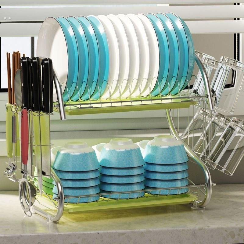 碗碟碗架收纳架沥水架多功能厨房置物架刀架碗筷收纳盒碗盘架碗柜