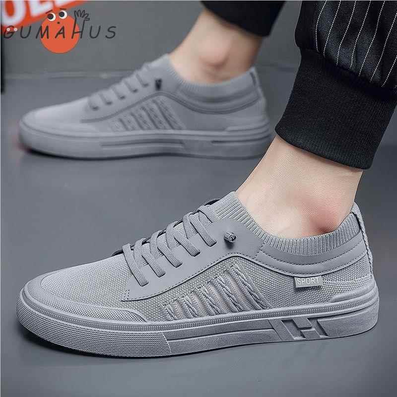 2025秋季爆款男鞋百搭潮流懒人一脚蹬休闲板鞋透气网面开车鞋子男