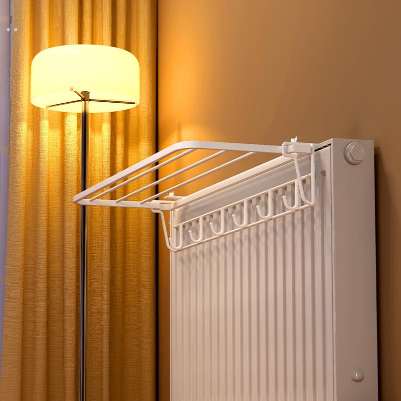 暖气片晾衣架挂钩置物架支架暖气管上的专用防高温架挂衣架晒衣架