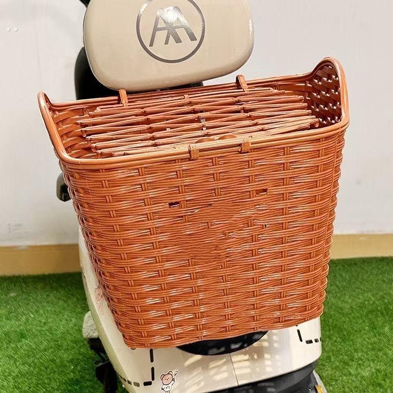电动摩托车后尾挂篮置物神器车篓靠背菜篮子电动车后置车筐可爱