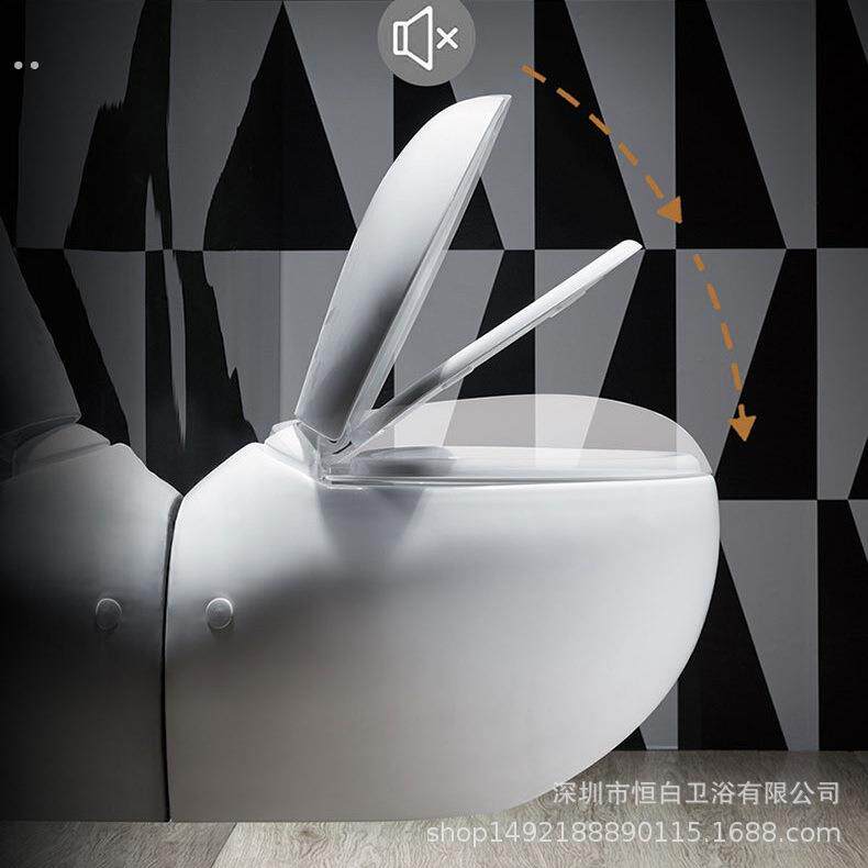 黑色座便器隐藏水箱挂便器挂壁坐便器暗装挂便入墙式悬挂马桶