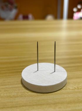 手工毛线钩织玩偶通用底座搞怪能量土豆黄瓜支架摆件工字钉大卡片