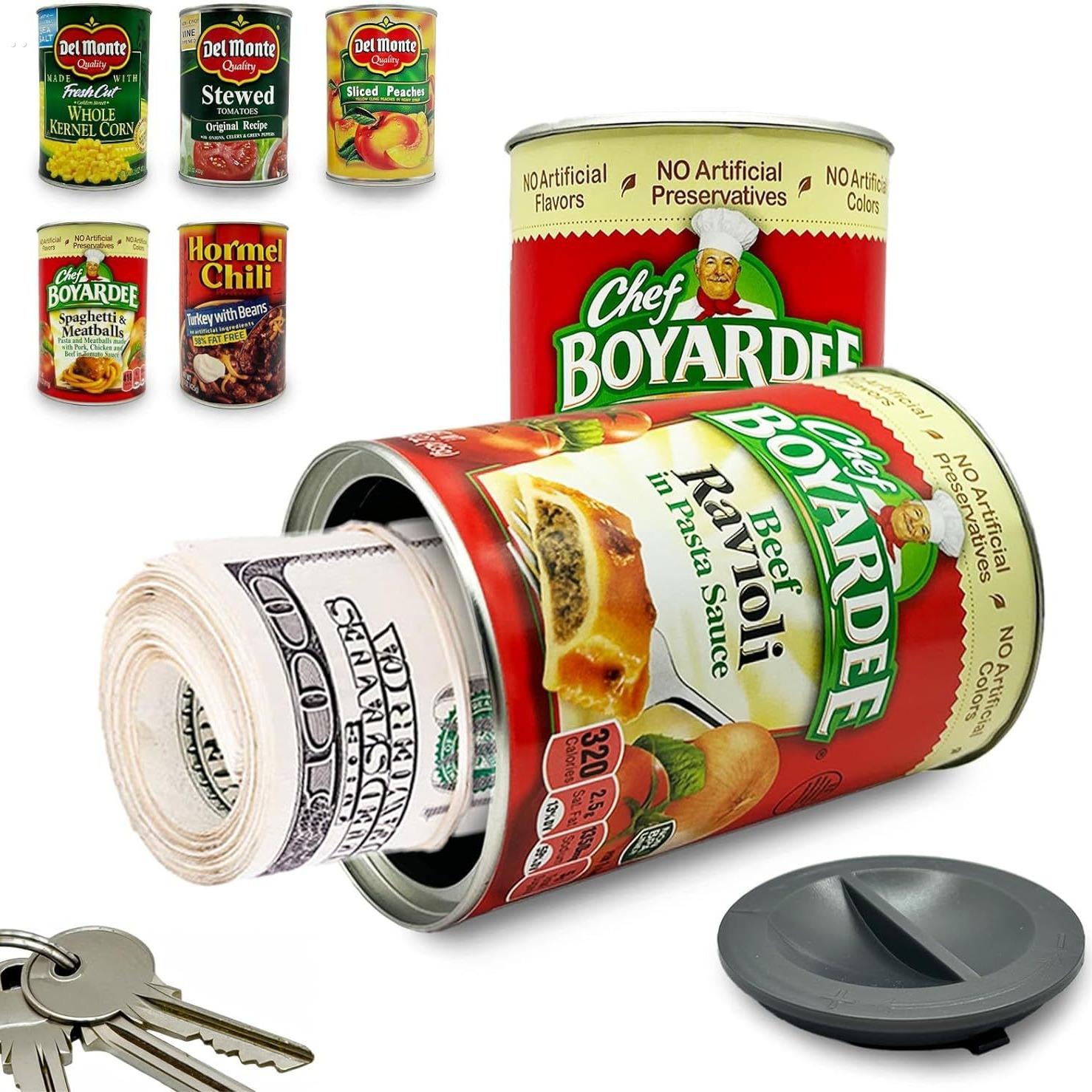 多款甜玉米假罐头藏钱罐仿真罐头保险钥匙迷你储物储钱收纳盒礼品