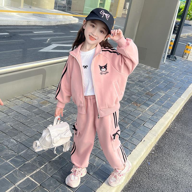 女童春装套装2026新款洋气小女孩库洛米外套运动两件套春秋季衣服