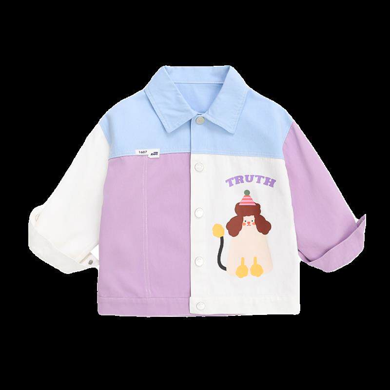 女童牛仔外套春秋2025新款儿童秋季休闲洋气时髦宝宝夹克秋装上衣