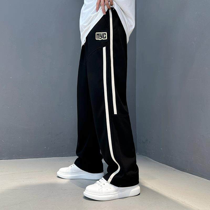 男童冰丝裤子夏季潮流直筒运动裤青少年学生夏天防蚊裤春秋长卫裤