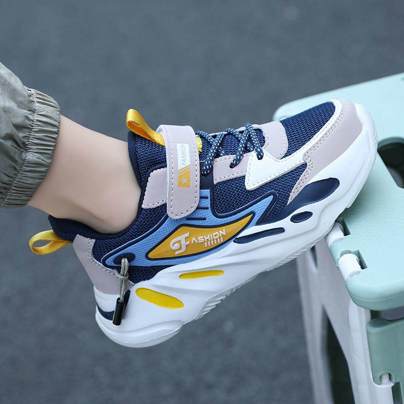 男童运动鞋2025秋季新款童鞋透气儿童鞋子中大童跑步学生秋冬加绒