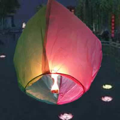 孔明灯许愿f灯新款加厚祝福爱情阻燃纸创意河灯浪漫阻燃型包