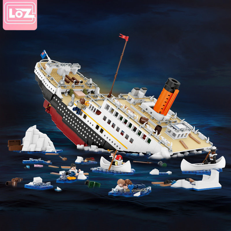 俐智LOZ积木 泰坦尼克号 小颗粒拼装玩具益智成人高难度拼搭模型