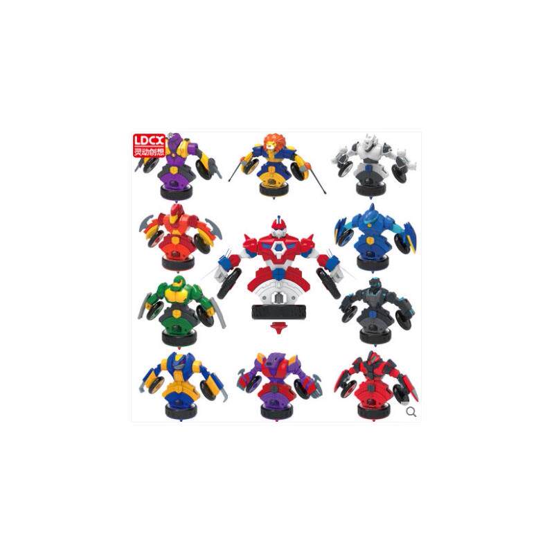 灵动创想魔幻陀螺3代机甲战车2赤影剑齿鲨男孩玩具儿童战斗套装