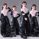 儿童走秀潮服少儿爵士演出服女团套装 爵士舞服装 女童潮酷时髦冬季