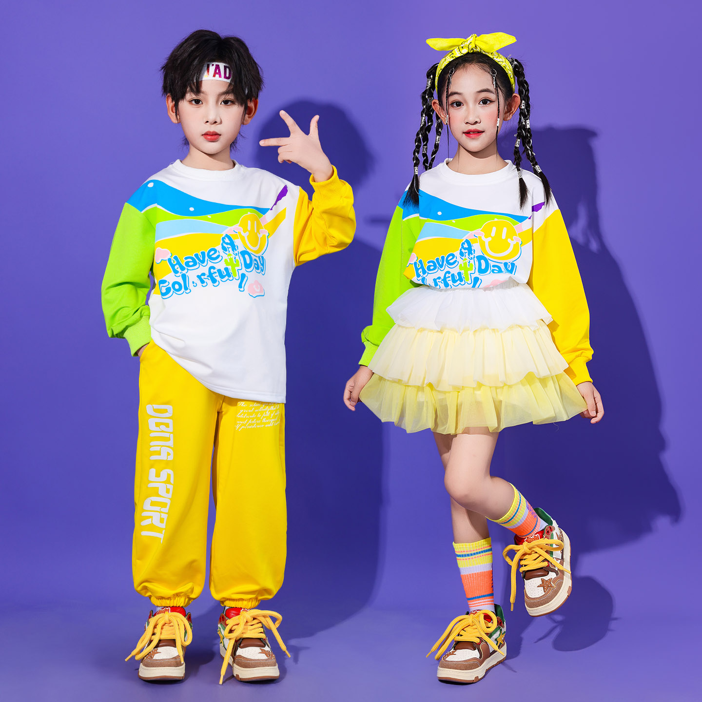 秋季运动会开幕式服装小学生团体班服儿童啦啦队演出服幼儿园表演