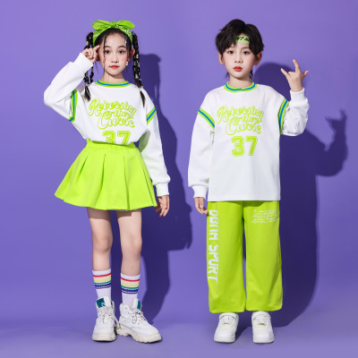 运动会开幕式服装小学生班服套装儿童啦啦队演出服幼儿园舞蹈表演
