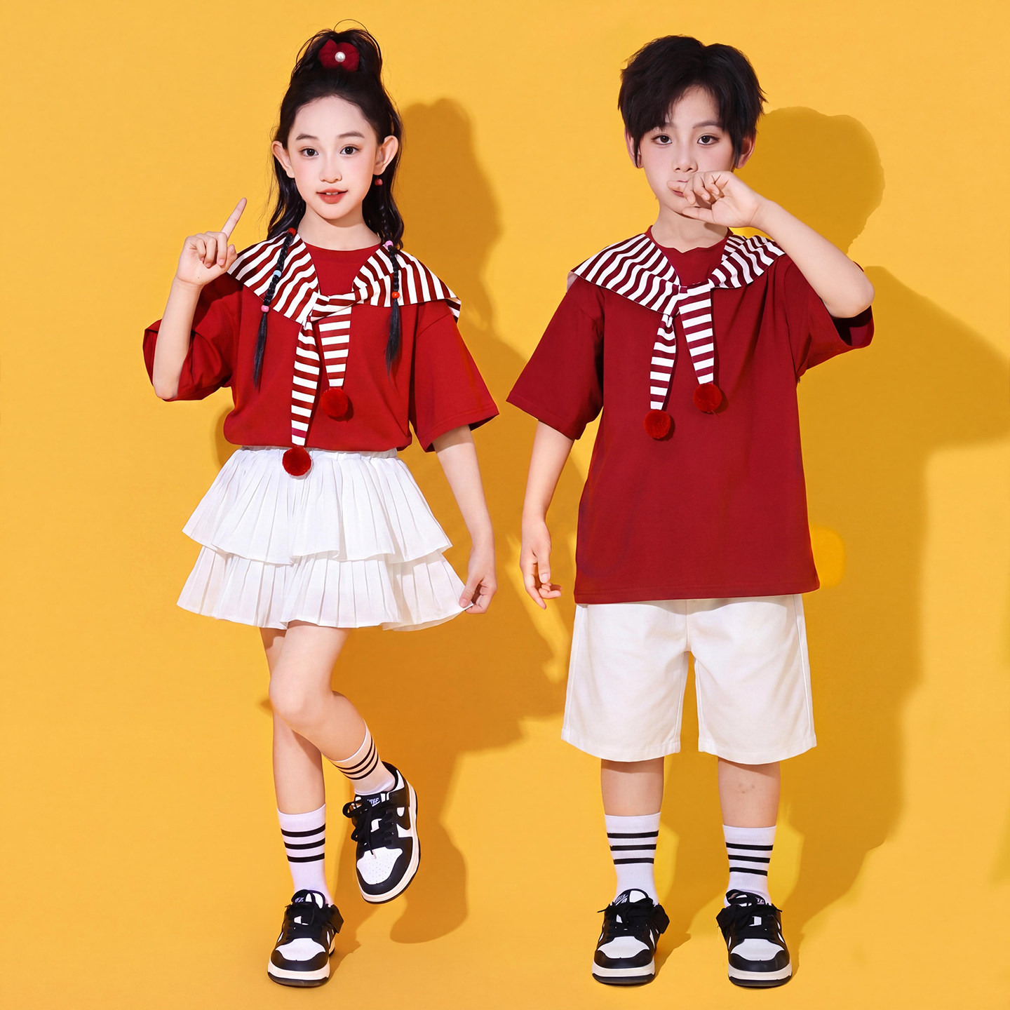 六一儿童表演服装喜庆演出服啦啦队合唱幼儿园舞蹈毕业小学生朗诵
