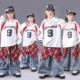 架子鼓演出服男童嘻哈风帅气套装 街舞儿童潮服少儿服装 hiphop童装