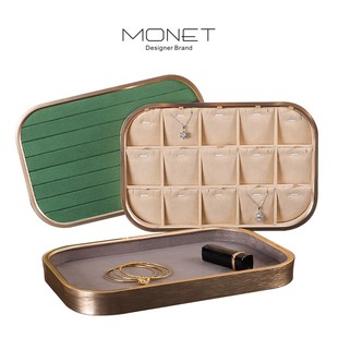 珠宝首饰戒指吊坠手镯耳钉收纳展示盘项链看货盘珠宝直播展示托盘