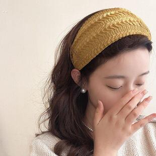 宽边遮发头箍2025新款洗脸发箍带齿防滑网红刘海压发卡发夹女头饰