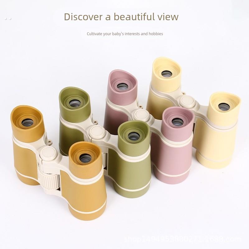 韩系ins儿童望远镜户外高清男女孩宝宝便携式双筒望眼镜