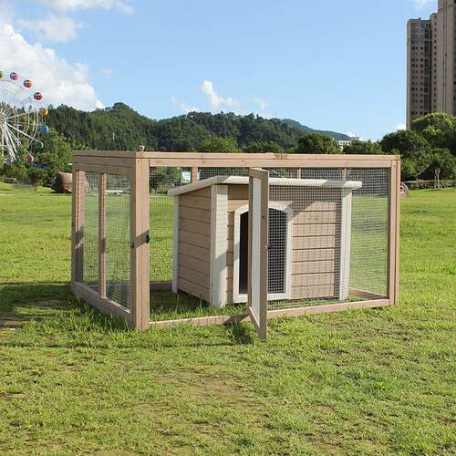 户外实木家用大型鸡笼子兔笼超鸡狗窝鸡舍信鸽子猫狗窝鸟笼子家用