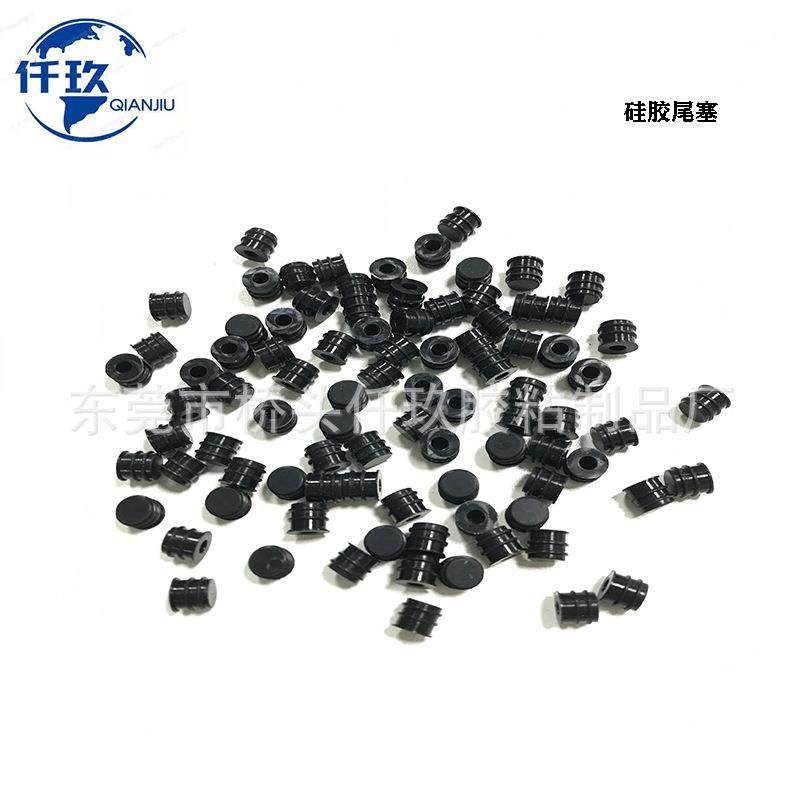 现货供应 硅胶螺纹尾塞胰岛素尾塞 圆柱硅胶塞堵孔橡胶堵头密封塞