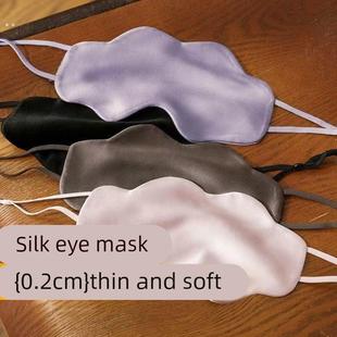 真丝轻薄云朵眼罩遮光睡眠专用挂耳式睡觉缓解眼疲劳双面桑蚕丝