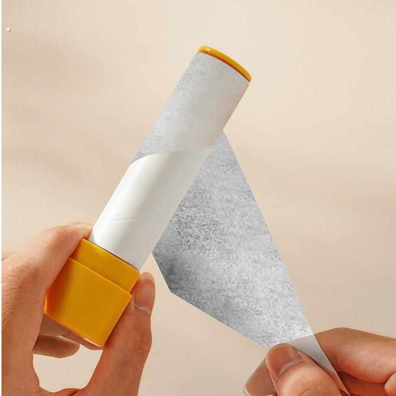 迷你可撕式旅行便携粘毛器衣服除毛器滚刷卷纸筒粘尘替换纸粘头发