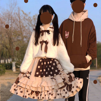 taobao agent Genuine winter sweatshirt, dress with sleeves, Lolita style, Lolita OP, long sleeve