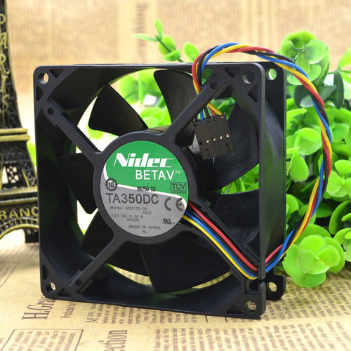 NIDEC 9032 12V 0.55A 戴尔台式机 4线温控风扇TA350DC M35172-35