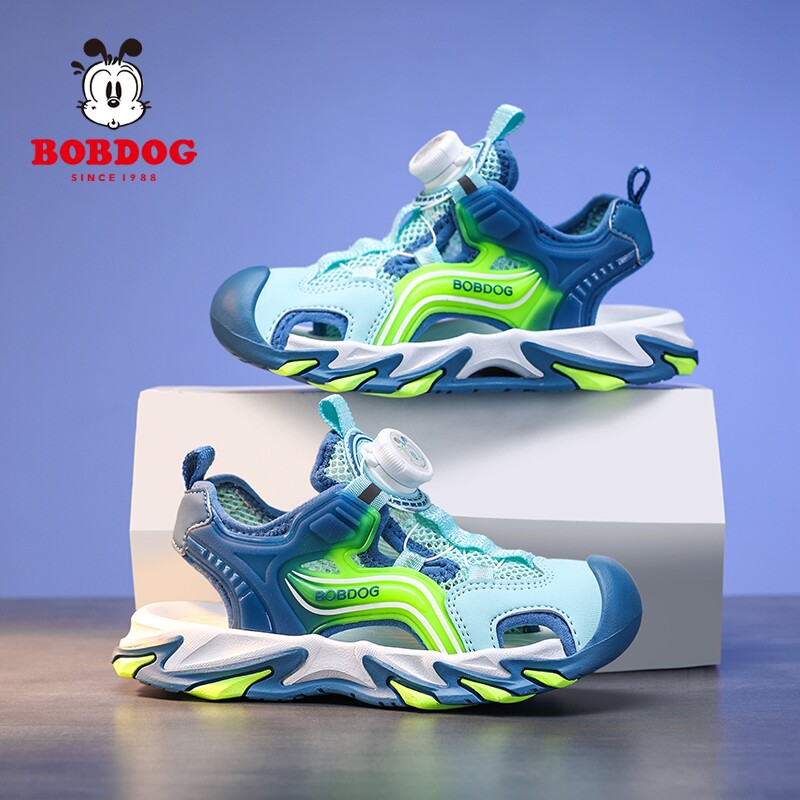 巴布豆男童包头凉鞋2026夏季新款男孩子防滑软底户外儿童沙滩鞋子