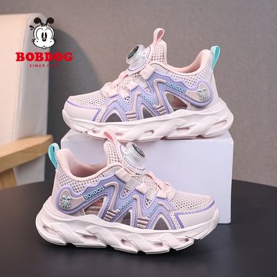 巴布豆女童鞋子运动鞋2026夏季新款透气单网鞋女孩户外儿童休闲鞋