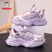 网面透气中大童小学生休闲鞋 巴布豆女童鞋 新款 2026春秋季 子运动鞋