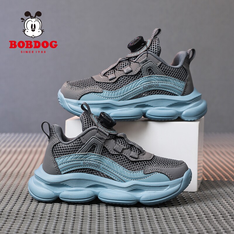 巴布豆童鞋男童运动鞋2026夏季新款网面透气小学生户外儿童休闲鞋